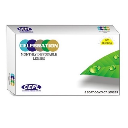 Celebration Clear Monthly Disposable lenses Monthly (6 lens/box)