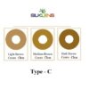 Silklens prosthetic C-Type Center Pupil Clear (1 Lens)