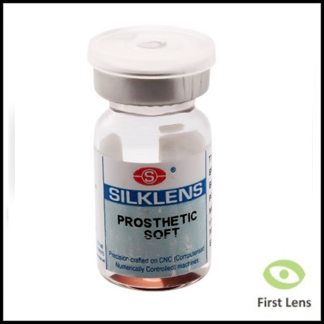 Silklens prosthetic C-Type Center Pupil Clear (1 Lens)