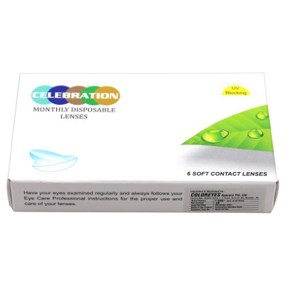 Celebration Clear Monthly Disposable lenses Monthly (6 lens/box)