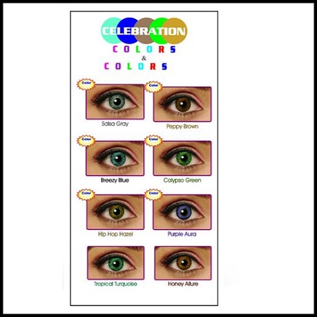 CELEBRATION COLORS | Yearly Color Contact Lens (1 Lens Per Bottle)