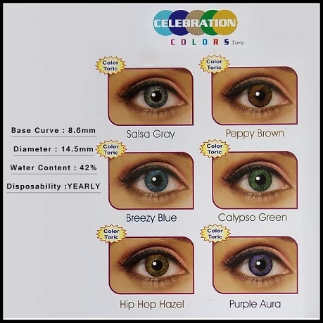 Celebration Yearly Color Toric (1 Lens Per Bottle)