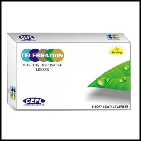 Celebration Clear Monthly Disposable lenses Monthly (6 lens/box)